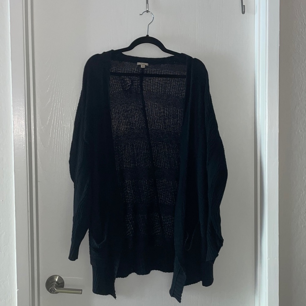 Oversized black cardigan